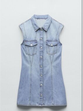 Zara denim mini dress